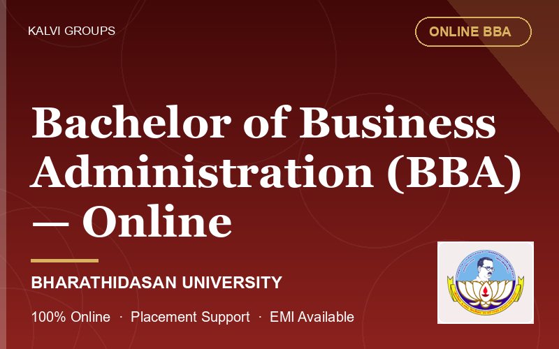 Bachelor of Business Administration (BBA) — Online — Bharathidasan University
