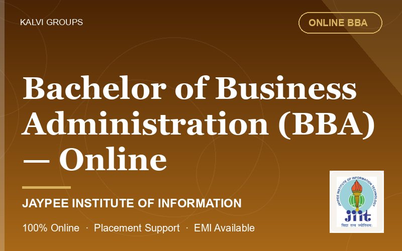 Bachelor of Business Administration (BBA) — Online — Jaypee Institute of Information Technology