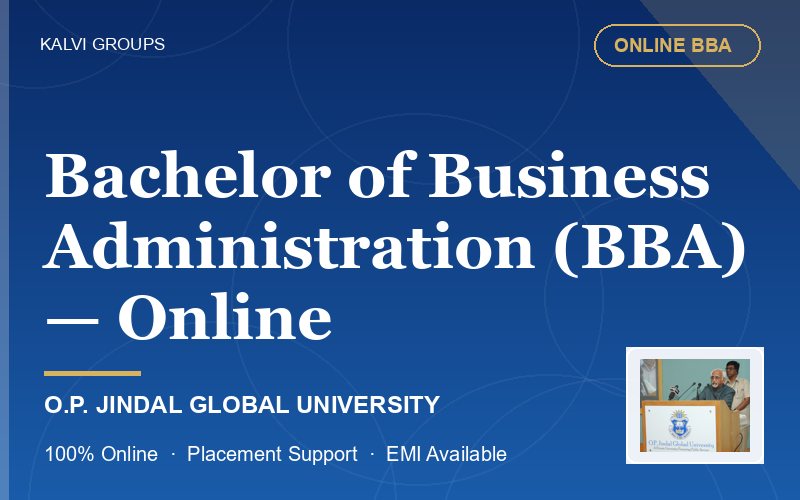 Bachelor of Business Administration (BBA) — Online — O.P. Jindal Global University