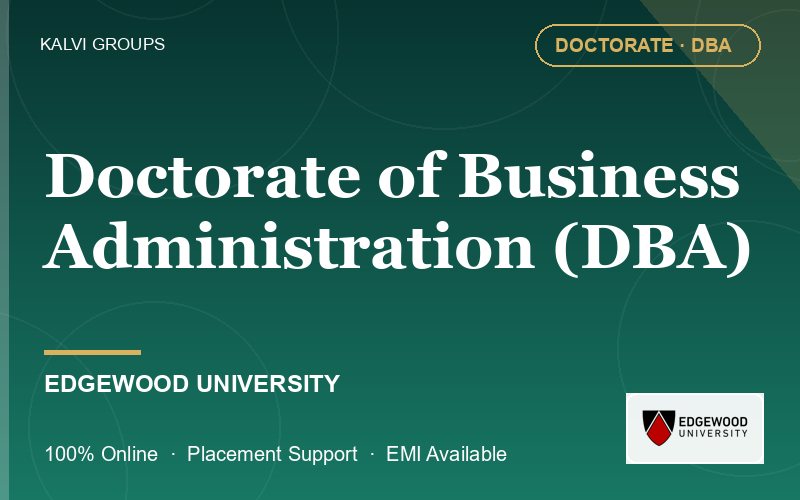 Doctorate of Business Administration (DBA)