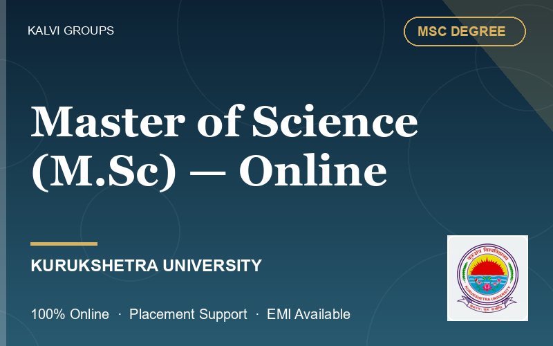 Master of Science (M.Sc) — Online — Kurukshetra University