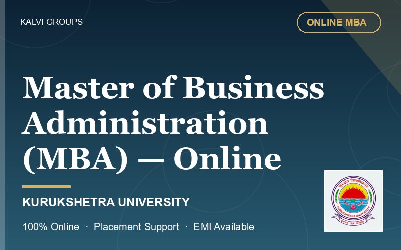 Master of Business Administration (MBA) — Online — Kurukshetra University