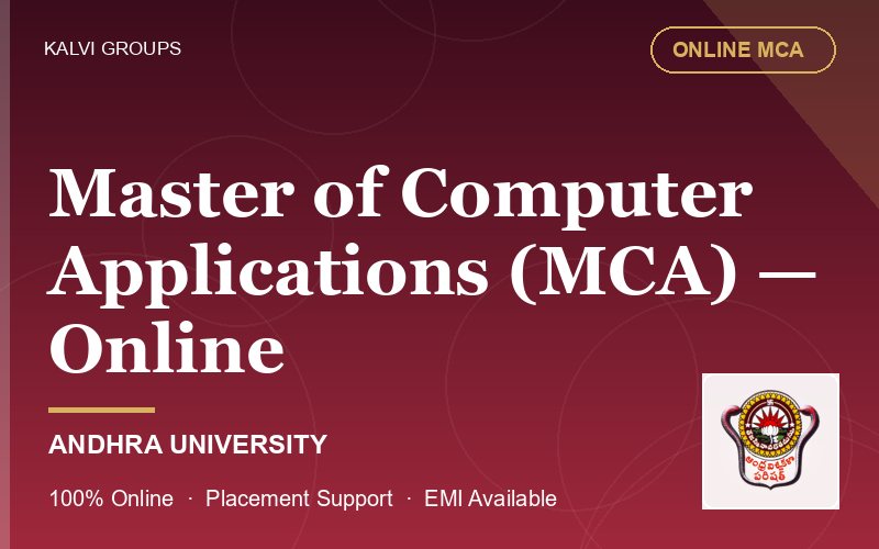 Master of Computer Applications (MCA) — Online — Andhra University