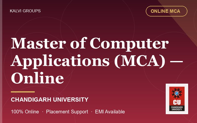 Master of Computer Applications (MCA) — Online — Chandigarh University