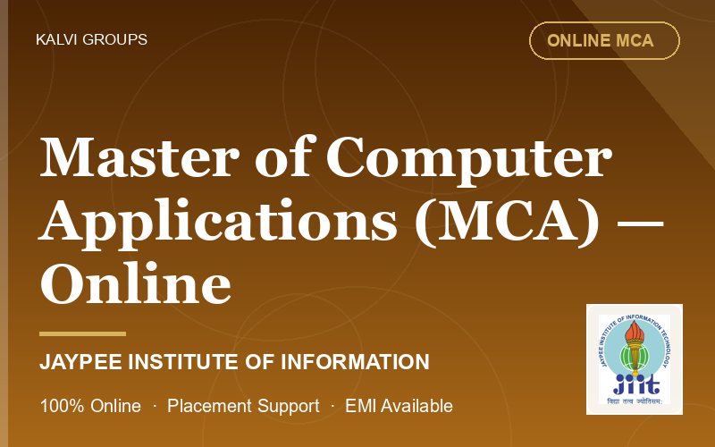 Master of Computer Applications (MCA) — Online — Jaypee Institute of Information Technology