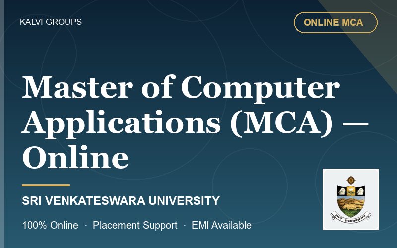Master of Computer Applications (MCA) — Online — Sri Venkateswara University